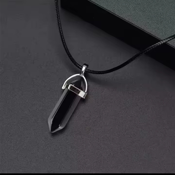 Men's Watch Bracelet Set Leather Necklace Black New f35 - Picture 5 of 6